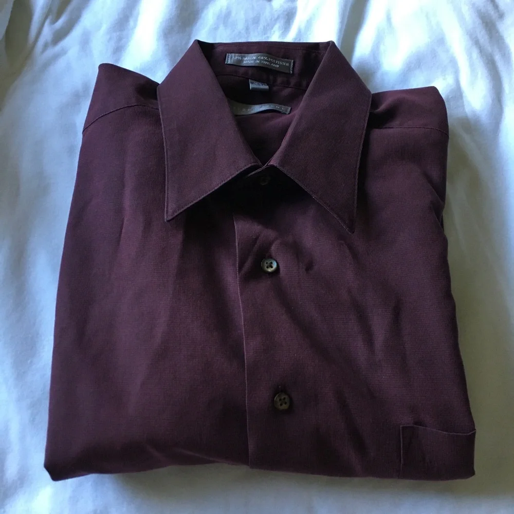 Geoffrey Beene Men's Rich Burgundy Shirt